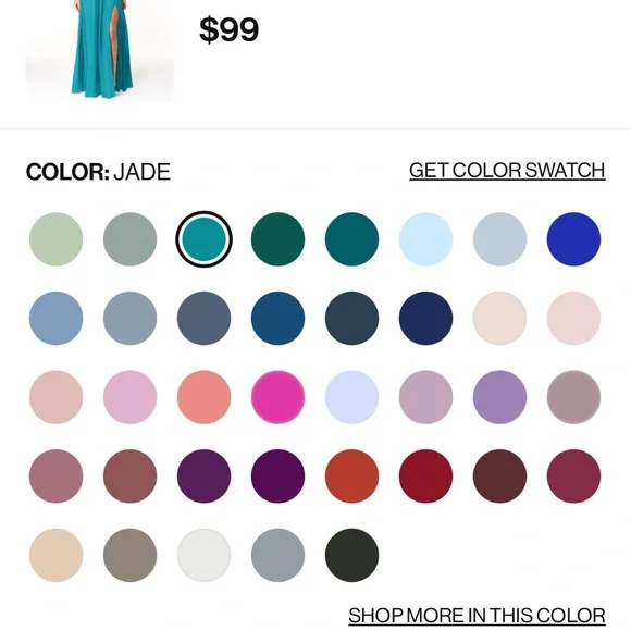 NWT Azazie “Cleobella” Bridesmaid Dress in JADE - Picture 8 of 12